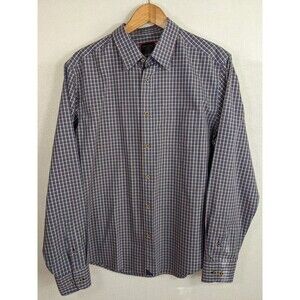 UNTUCKit Button Down Shirt Mens L Slim Fit Wrinkle Free Plaid Business Casual